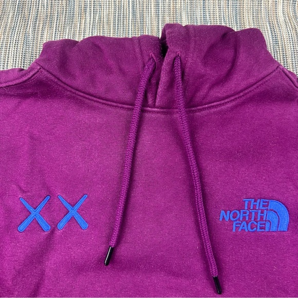 The North Face X Kaws Hoodie Adult Men Large Pink Embroidered Logo Collaboration - Picture 14 of 14